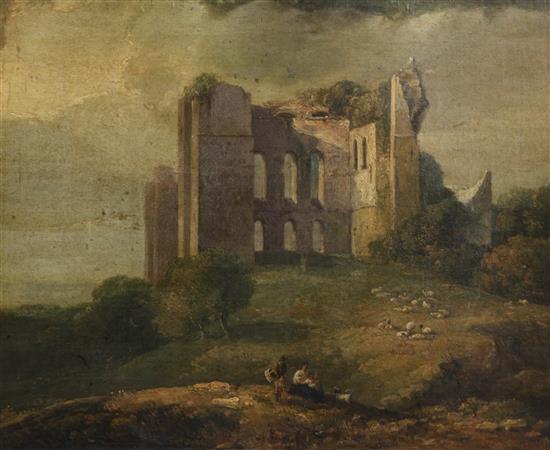 David Cox Snr (1783-1859) Caesars Tower, Kenilworth Castle 1821 15 x 18.5in